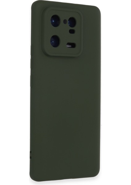 Xiaomi Mi 13 Pro Kılıf Nano Içi Kadife Silikon - Koyu Yeşil 300099