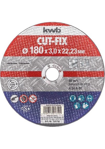 Cut Fix 180X3X22 Flex Metal Kesici 10 Adet