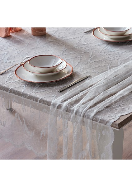 Croco Masa Örtüsü 145X240CM - Beyaz modelleri