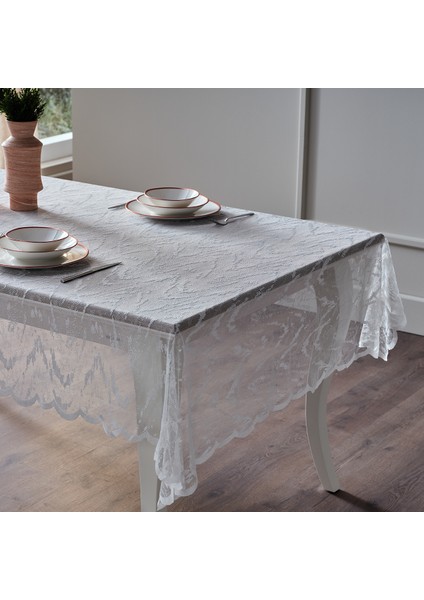 Croco Masa Örtüsü 145X240CM - Beyaz fırsatları