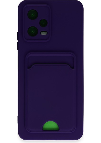 Xiaomi Poco X5 5g Kılıf Kelvin Kartvizitli Silikon - Derin Mor 300099