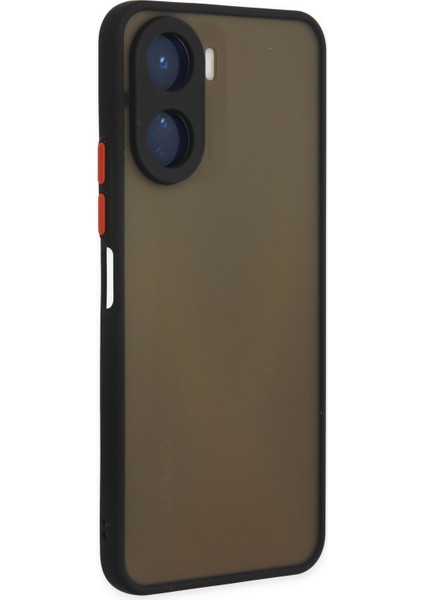 Vivo Y16 Kılıf Montreal Silikon Kapak - Siyah 300099