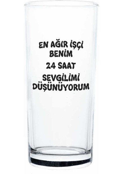 24 Saat Sevgilimi Düşünüyorum Rakı Bardağı