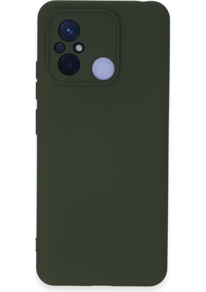 Xiaomi Redmi 12C Kılıf Nano Içi Kadife Silikon - Koyu Yeşil 300099