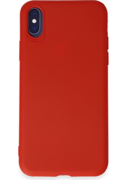 Iphone Xs Kılıf First Silikon - Kırmızı 300099