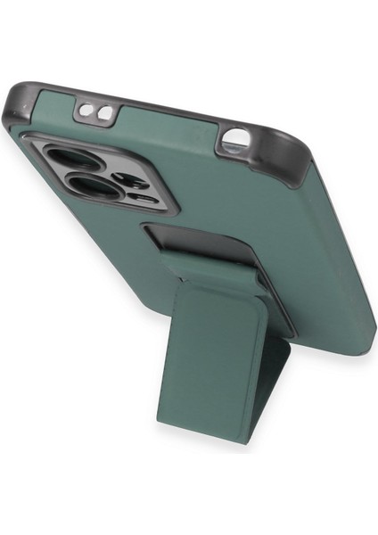 Xiaomi Poco X5 5g Kılıf Mega Standlı Silikon - Yeşil 300099 fırsatları