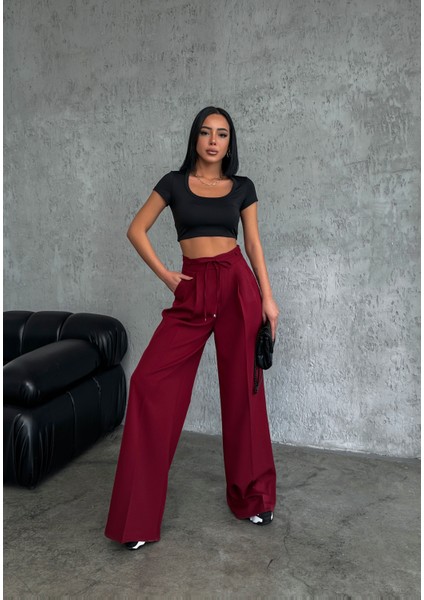 Ouz Fashion Kadın Beli Tünelli Pantolon