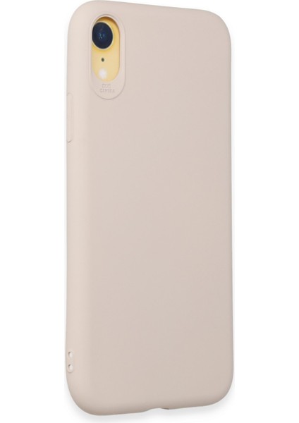 Iphone Xr Kılıf First Silikon - Krem 300099