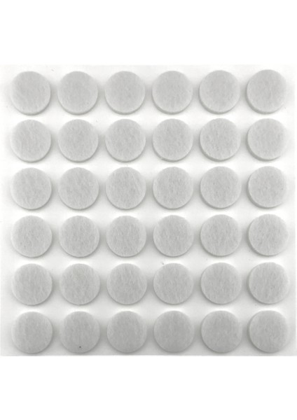 Yapışkanlı Sandalye Koltuk Mobilya Ayak Keçesi Yuvarlak 22 mm 36 Adet