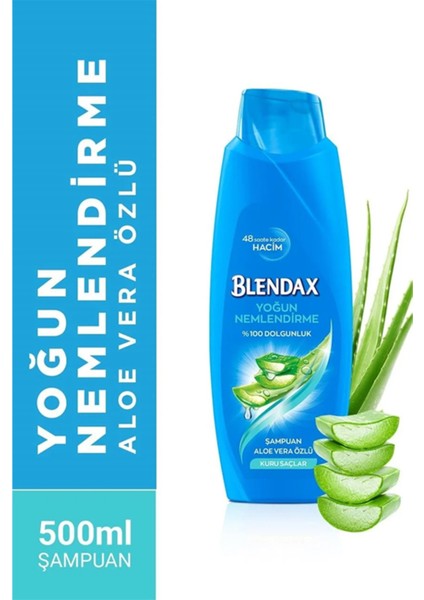 Yoğun Nemlendirme Aloe Vera Özlü Şampuan 500 ml
