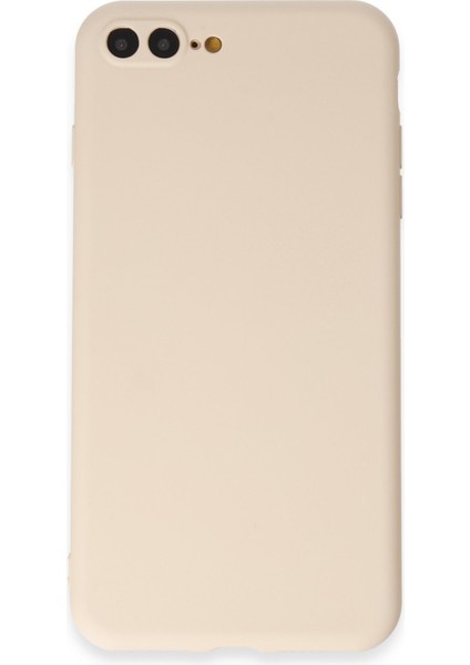 Iphone 8 Plus Kılıf First Silikon - Krem 300099