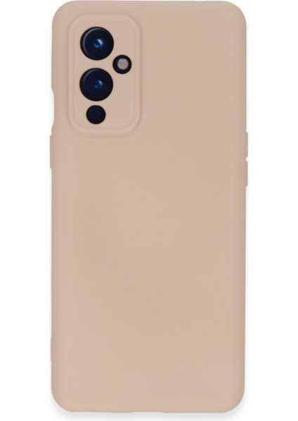 One Plus 9 Kılıf Nano Içi Kadife Silikon - Pudra 300099