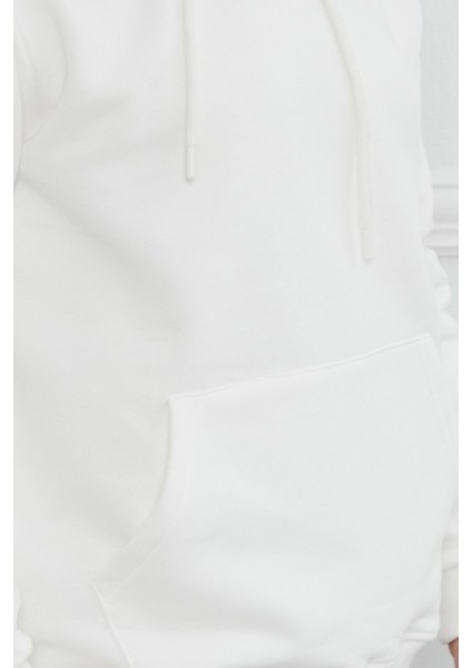 Hscstore Erkek Kanguru Cepli Kapüşonlu Ekru Sweatshirt - 2901 fırsatları