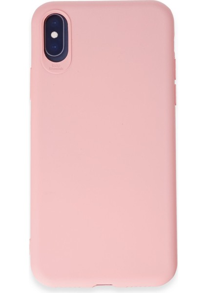Iphone Xs Kılıf First Silikon - Pudra 300099