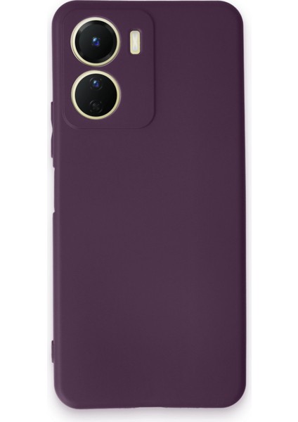 Vivo Y16 Kılıf First Silikon - Mor 300099