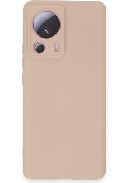 Xiaomi Mi 13 Lite Kılıf Nano Içi Kadife Silikon - Pudra 300099