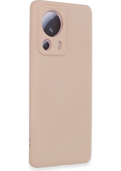 Xiaomi Mi 13 Lite Kılıf Nano Içi Kadife Silikon - Pudra 300099
