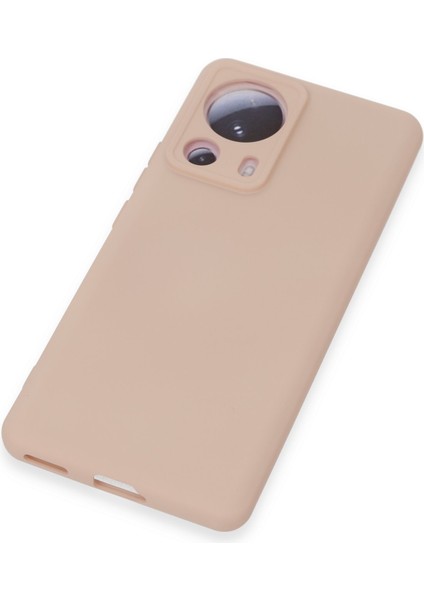 Xiaomi Mi 13 Lite Kılıf Nano Içi Kadife Silikon - Pudra 300099