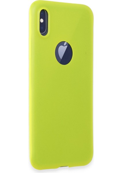 Iphone x Kılıf First Silikon - Parlak Sarı 300099