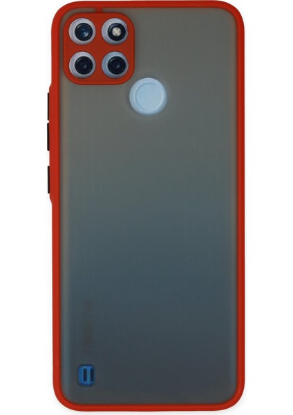 Realme C25Y Kılıf Montreal Silikon Kapak - Kırmızı 300099