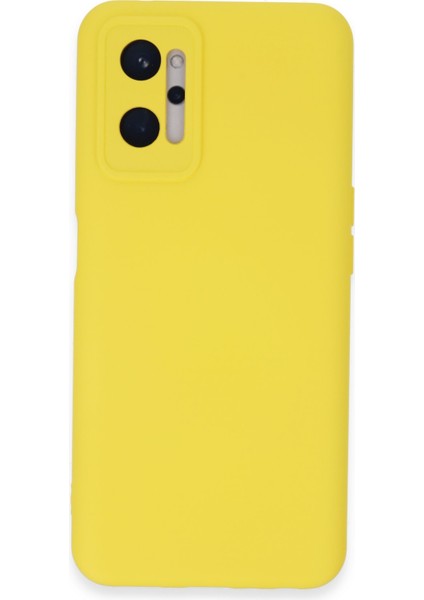 Realme 9i 4g Kılıf Nano Içi Kadife Silikon - Sarı 300099