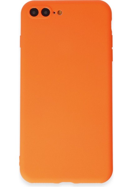 Iphone 8 Plus Kılıf First Silikon - Turuncu 300099