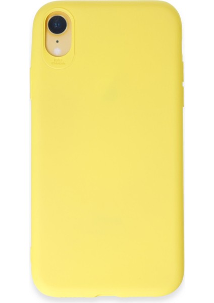 Iphone Xr Kılıf First Silikon - Sarı 300099