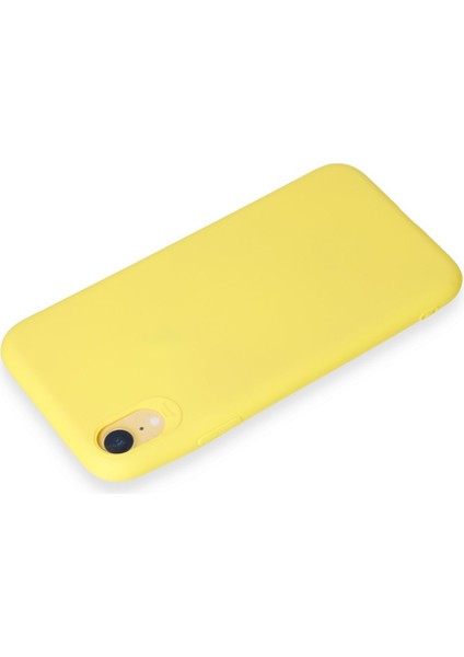 Iphone Xr Kılıf First Silikon - Sarı 300099