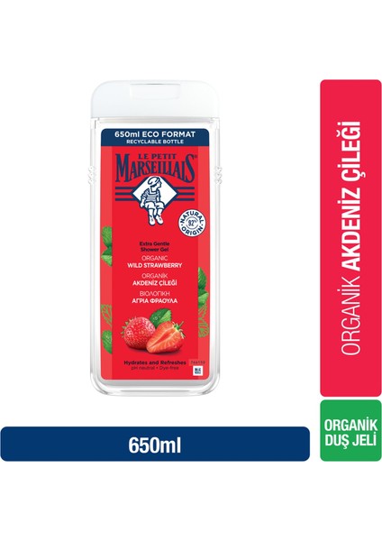 Duş Jeli Akdeniz Çileği 650 ml - Le Petit Marseillais Duş Jeli Beyaz Şeftali & Nektarin 650 ml fiyatları