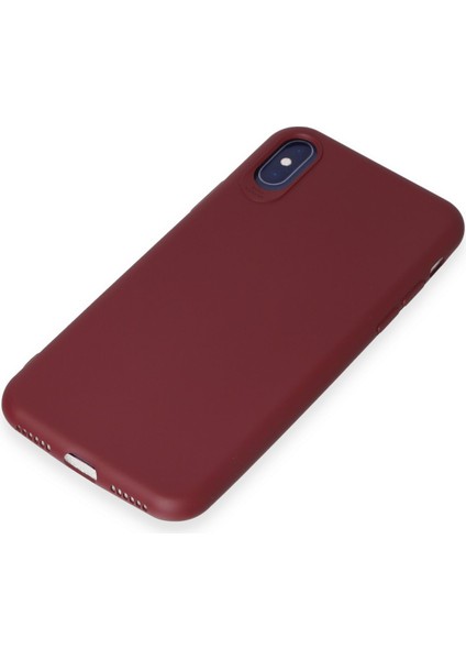 Iphone Xs Kılıf First Silikon - Kiremit 300099