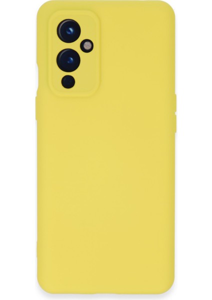 One Plus 9 Kılıf Nano Içi Kadife Silikon - Sarı 300099