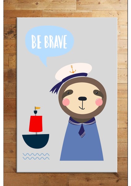 Cino 74 Mavi Sevimli Kaptan Çocuk Odası Halı Bebek Oyun Halısı