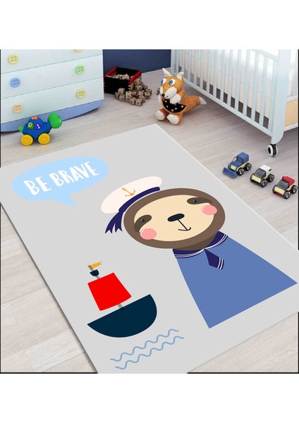 Cino 74 Mavi Sevimli Kaptan Çocuk Odası Halı Bebek Oyun Halısı fiyatları