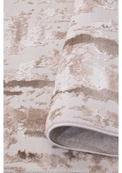 Lynosse Bej Vizon Halı Yumuşak Oturma Odası Salon Çocuk Odası Mutfak Halısı P0914 120 x 180 modelleri