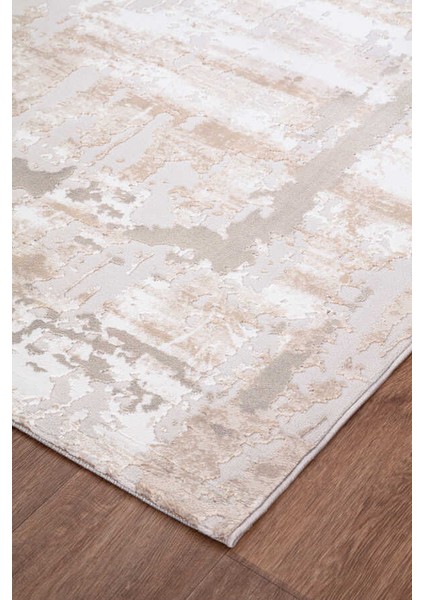 Lynosse Bej Vizon Halı Yumuşak Oturma Odası Salon Çocuk Odası Mutfak Halısı P0914 120 x 180 fırsatları