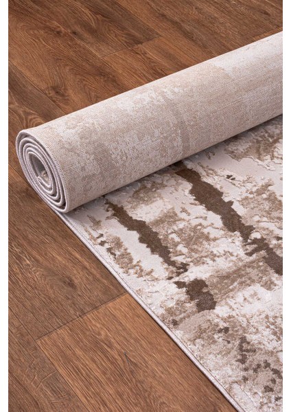 Lynosse Bej Vizon Halı Yumuşak Oturma Odası Salon Çocuk Odası Mutfak Halısı P0914 120 x 180 indirimleri