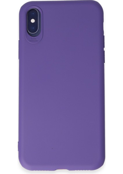 Iphone Xs Kılıf First Silikon - Mor 300099