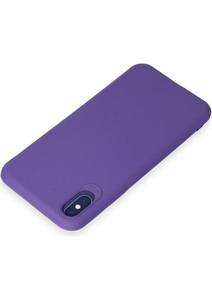 Iphone Xs Kılıf First Silikon - Mor 300099