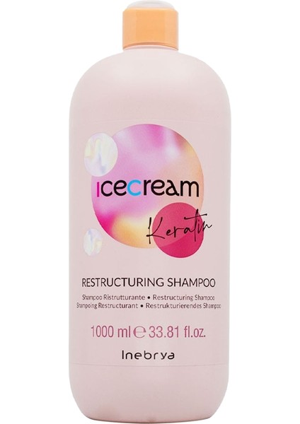 Ice Cream Keratin Restructuring Yeniden Yapılandırıcı Şampuan 1000 ml