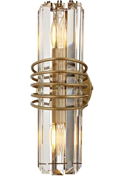 Parşömen Aplik E14 12W 10cm Metal Eskitme Avonni-AP-1906-1E