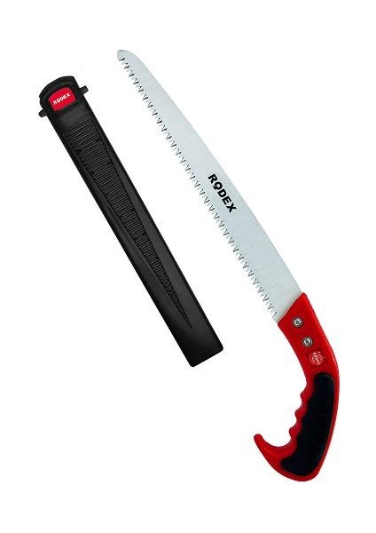 Budama Testeresi Kılıflı 300 mm Çelik Düz Ağaç Dal Bağ El Testeresi 1inc - 7 Diş