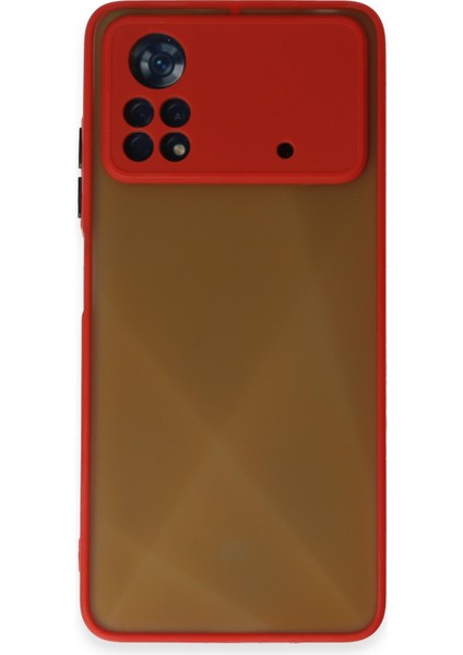 Xiaomi Poco X4 Pro 5g Kılıf Montreal Silikon Kapak - Kırmızı 300099