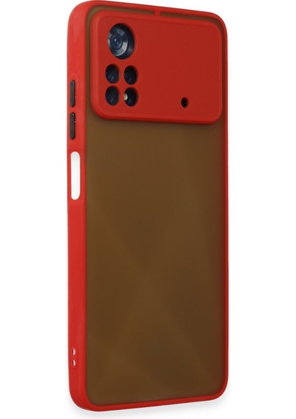 Xiaomi Poco X4 Pro 5g Kılıf Montreal Silikon Kapak - Kırmızı 300099