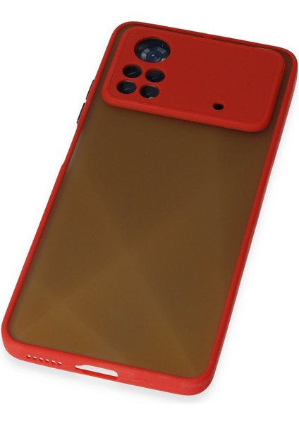 Xiaomi Poco X4 Pro 5g Kılıf Montreal Silikon Kapak - Kırmızı 300099