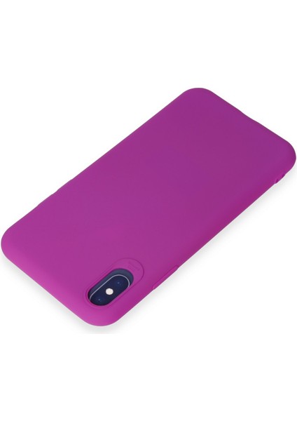 Iphone x Kılıf First Silikon - Mor 300099