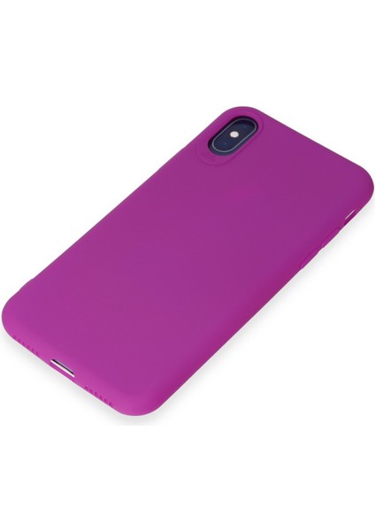 Iphone x Kılıf First Silikon - Mor 300099