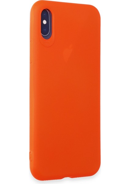 Iphone Xs Kılıf First Silikon - Parlak Turuncu 300099