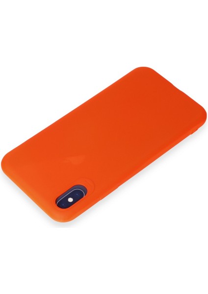 Iphone Xs Kılıf First Silikon - Parlak Turuncu 300099