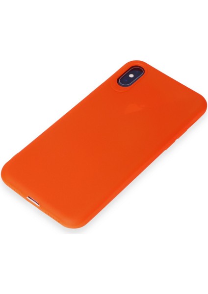Iphone Xs Kılıf First Silikon - Parlak Turuncu 300099