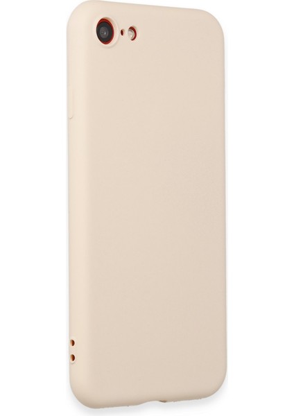 Iphone Se 2020 Kılıf First Silikon - Krem 300099